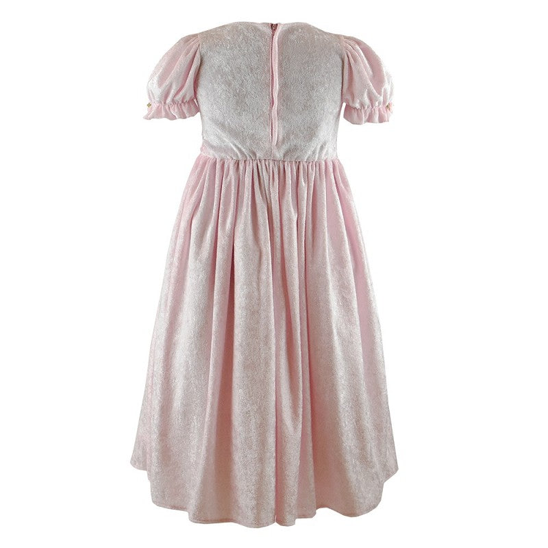 PRINCESS DRESS VELVET PINK 122-128 CL 6-8 YEARS