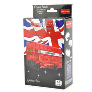 3D Crystal Puzzle Pussel londonbuss 53 bitar