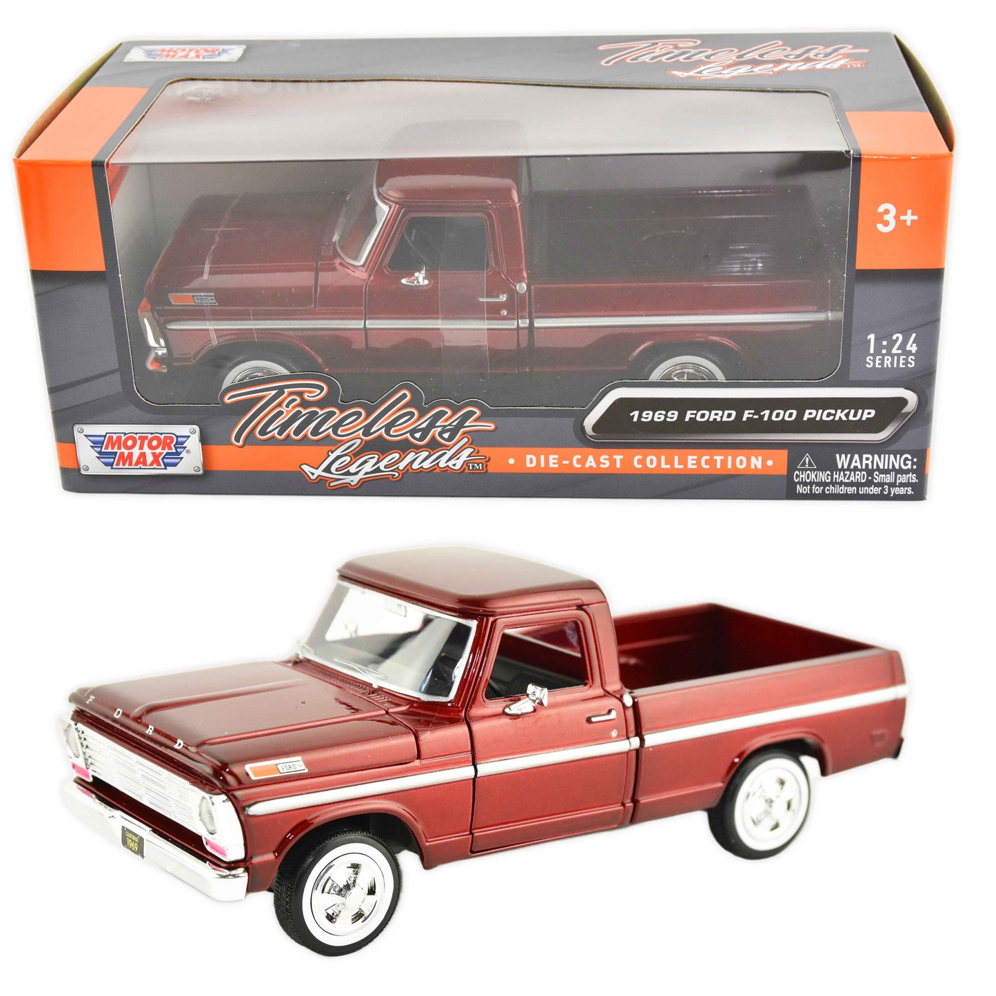 Bil ford f-100 pickup (1969) 1:24 19cm
