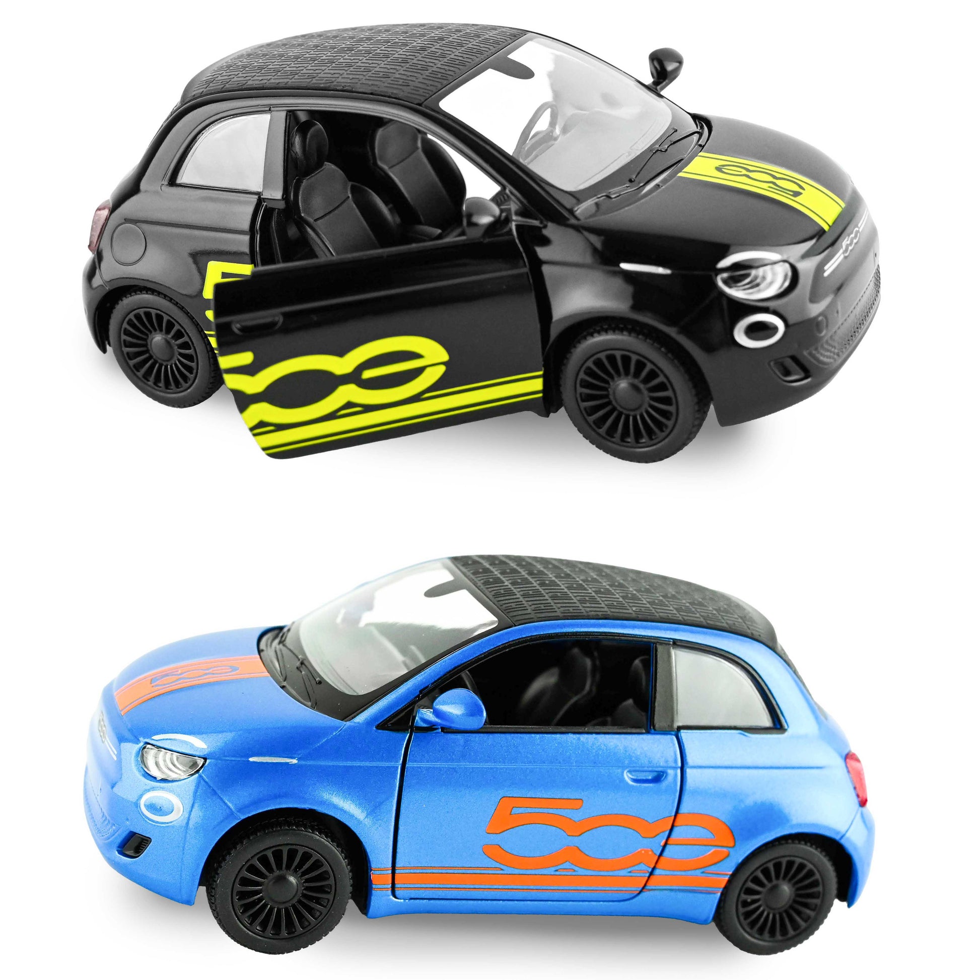 Bil Fiat 500e pb 13cm 1:28