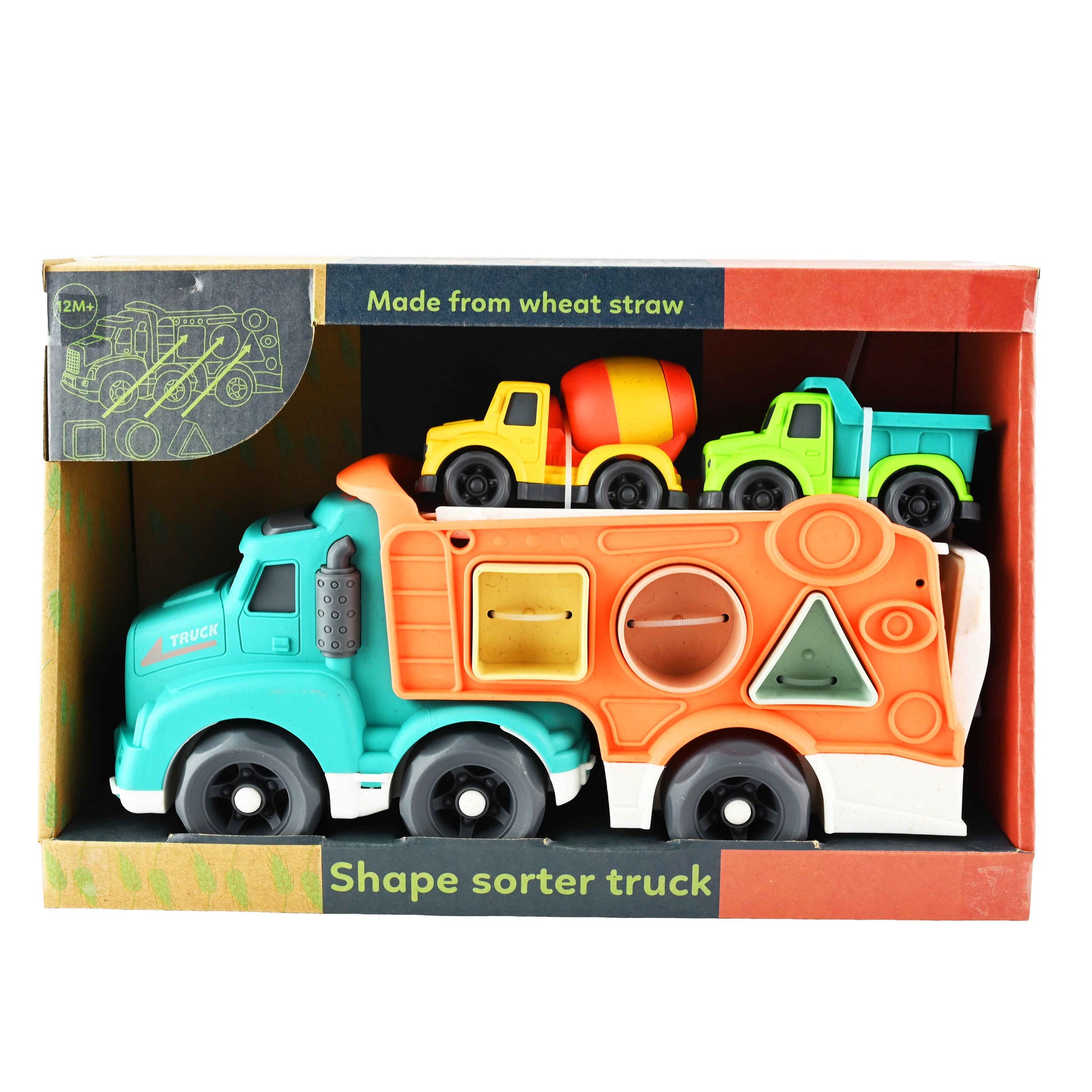 Biltransport med arbetsfordon bioplast 30cm