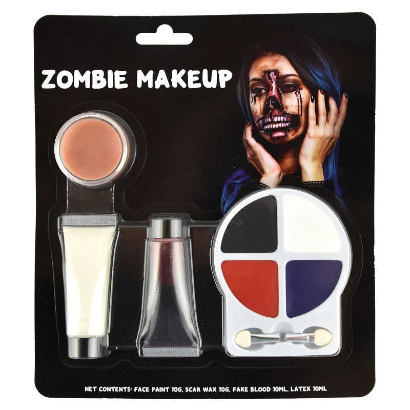 Halloween Ansiktsmålning Set – 5 delar, 3-8 cm, Zombie & Skräck Makeup