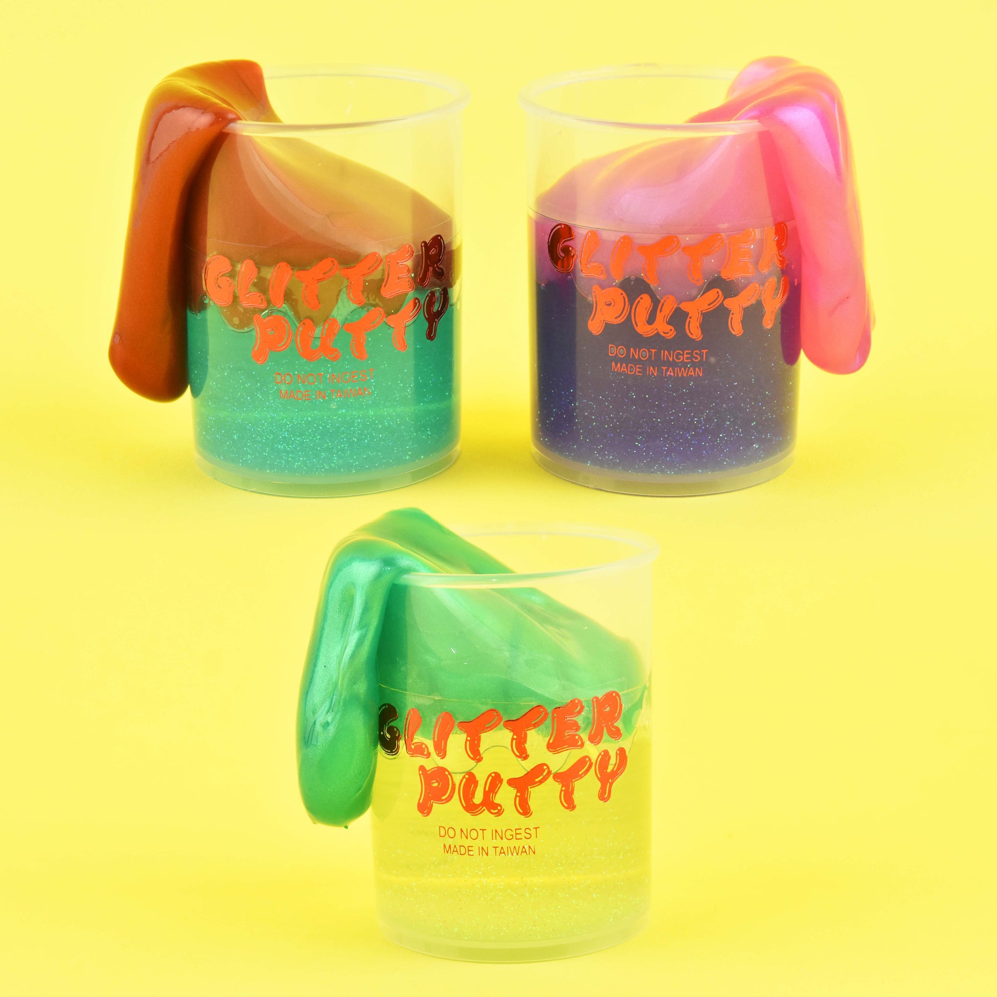 Putty tvåton glittrande/neon 135g 7cm
