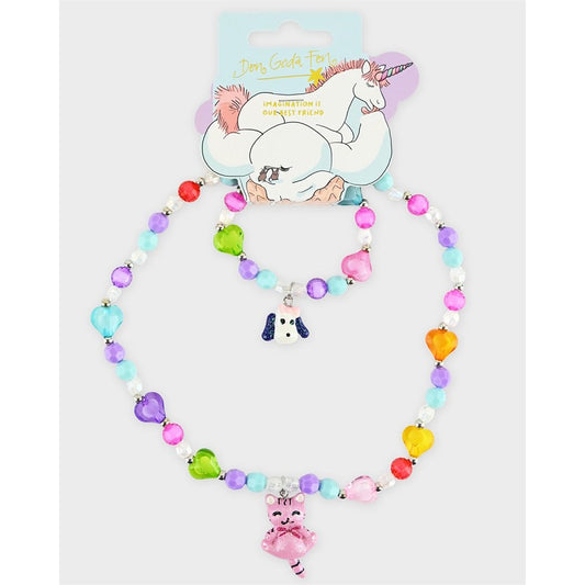 NECKLACE &amp; BRACELET SET 2pcs  6-20cm
