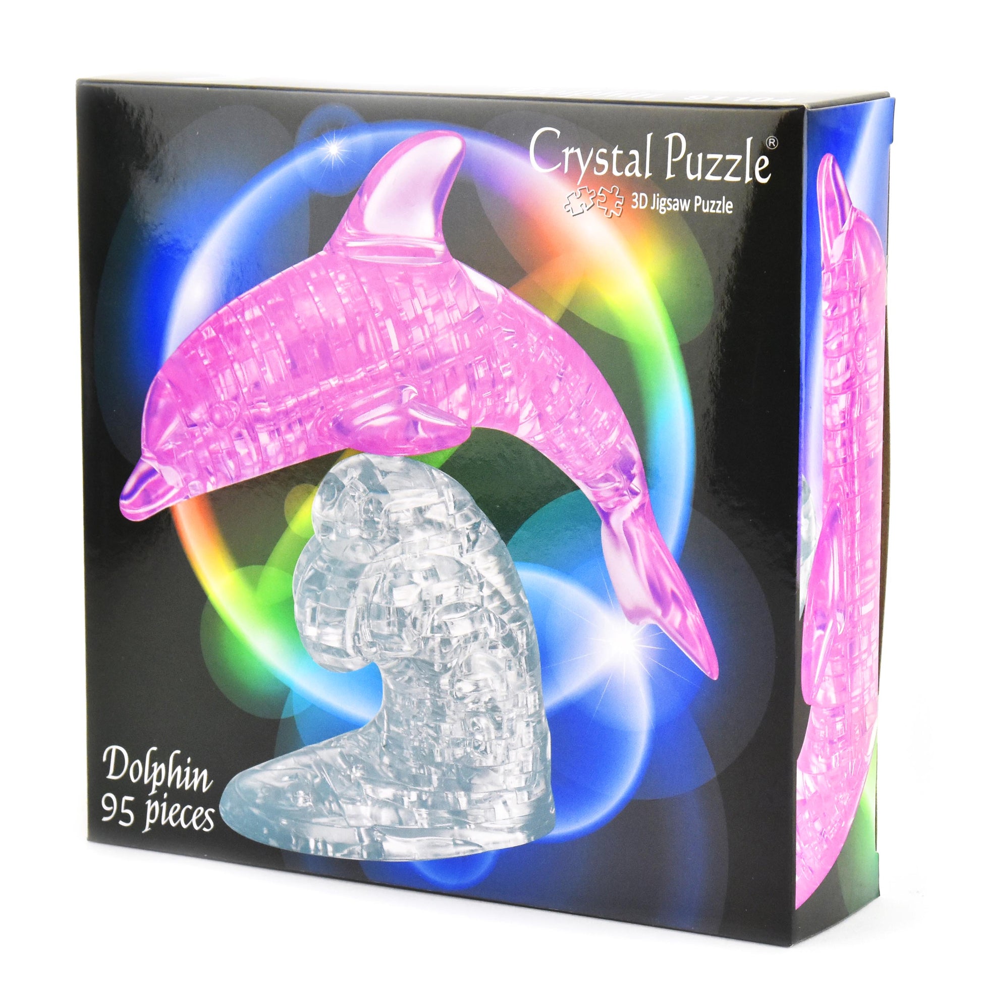 Kristallpussel rosa delfin 95 bitar