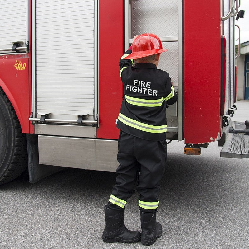 Brandmannskostym 110-116 cl 4-6 år 4 delar