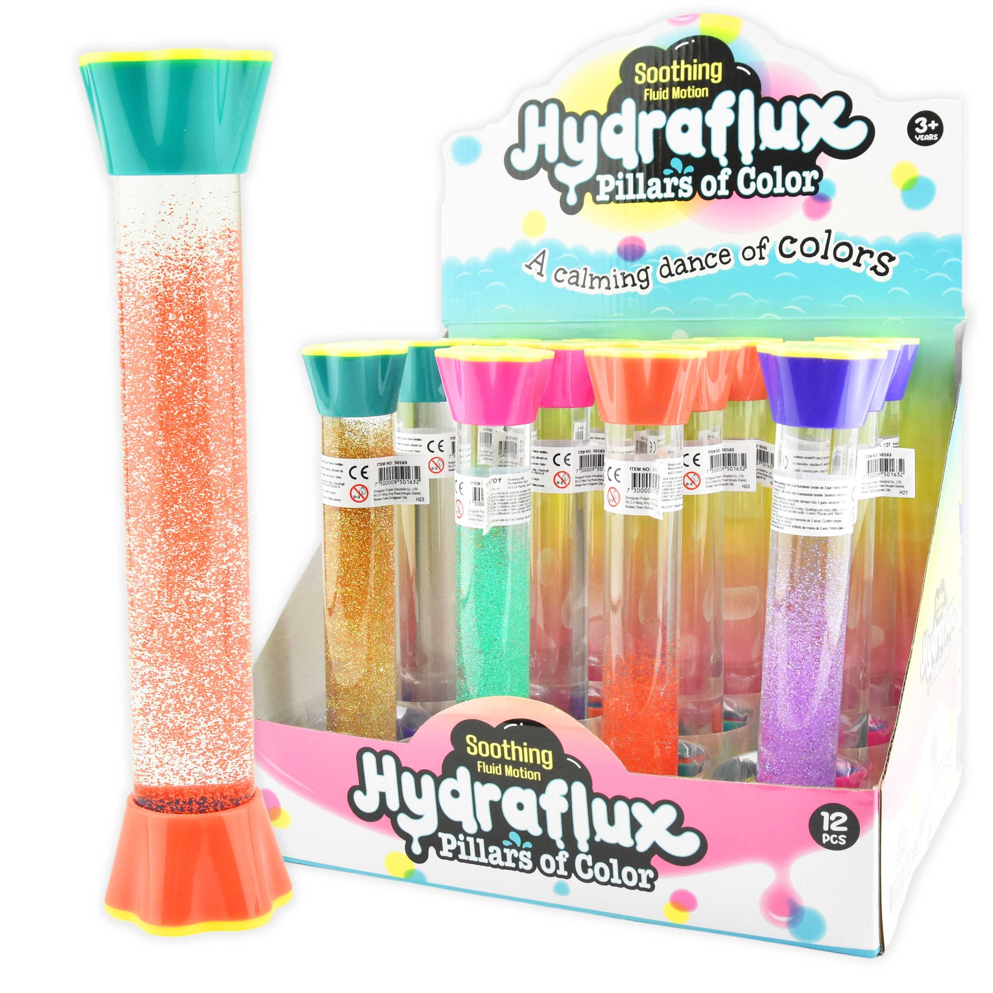 Flytande rörelsepinne med glitter 21cm