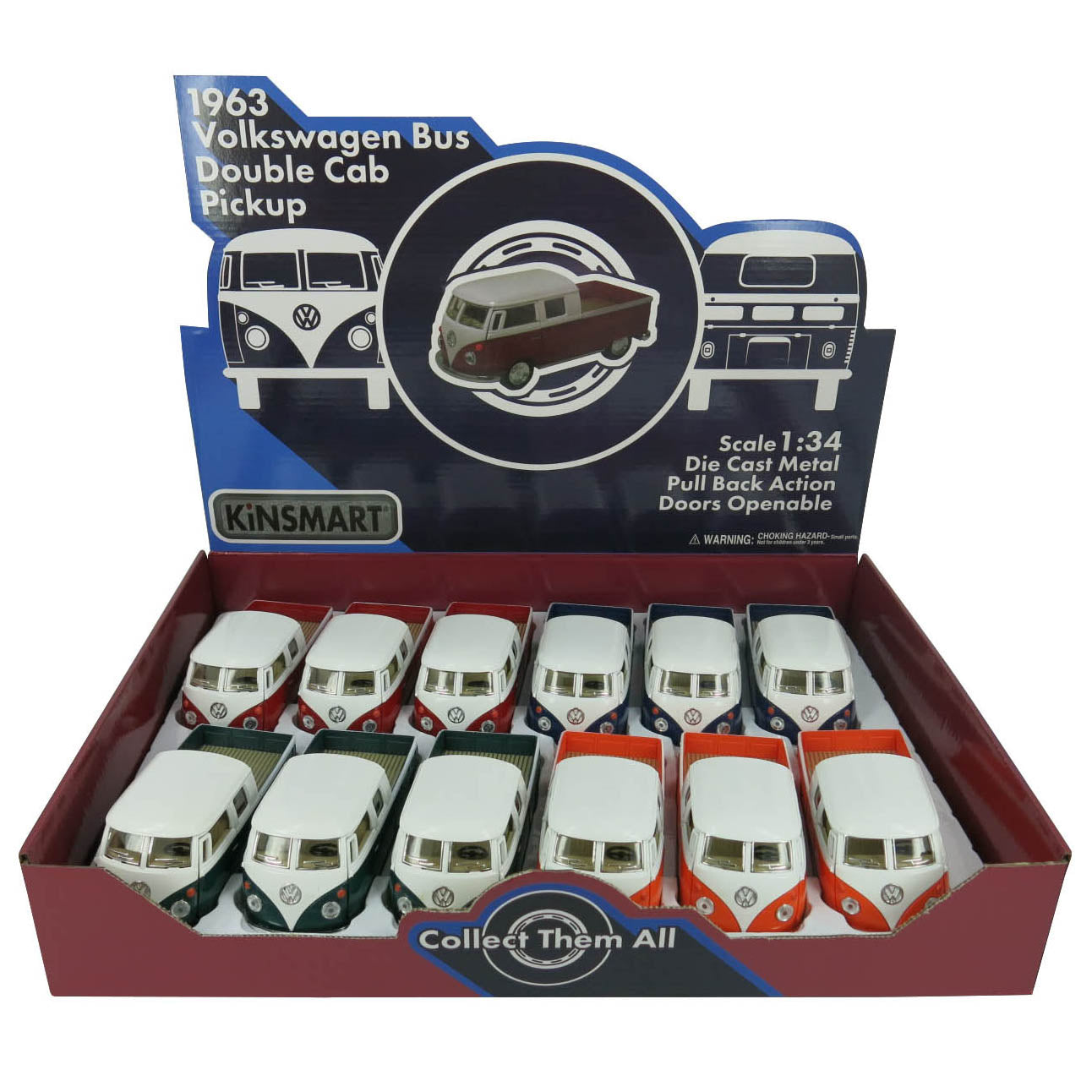 Klassisk VW-buss 1963 pb 1:34 13cm
