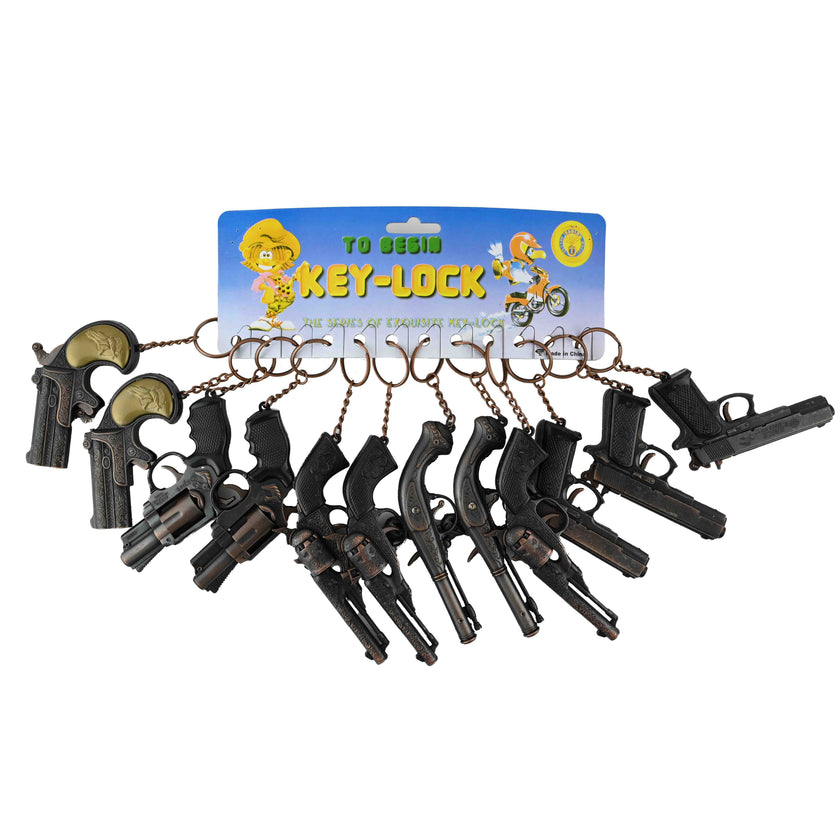 Nyckelring pistol 6ass 13cm
