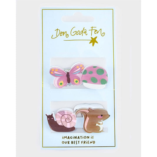 HAIR CLAW FOREST FRIENDS 4pcs 2-3cm