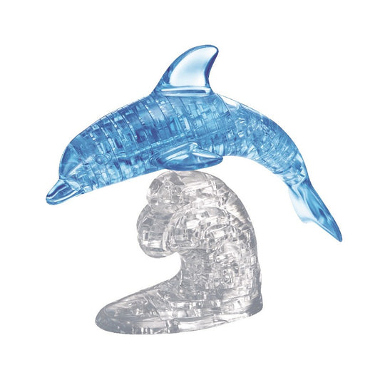 3D Crystal Puzzle Pussel blå delfin 95 bitar