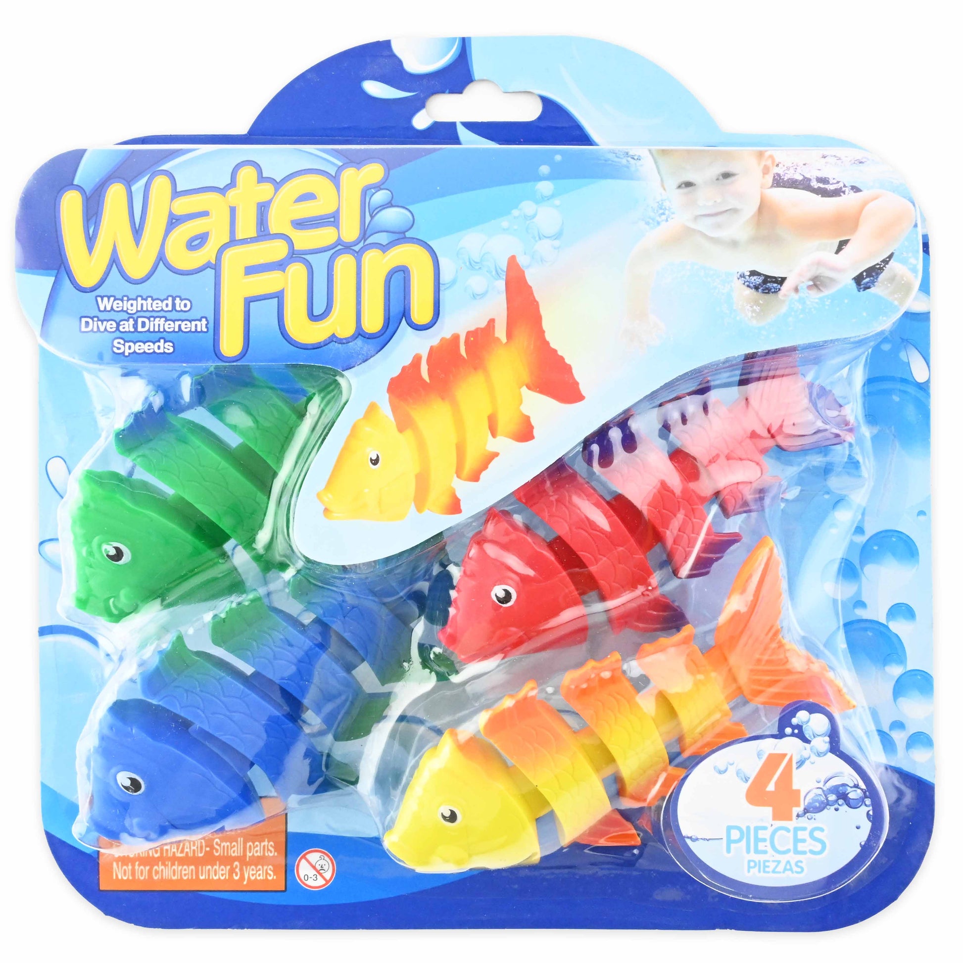 Dykande fiskleksaker 12cm 4st