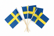 Små Svenska Flaggor – 4 st För Dekoration