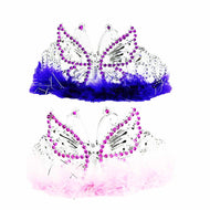 Diadem tiara med fjäril 13cm