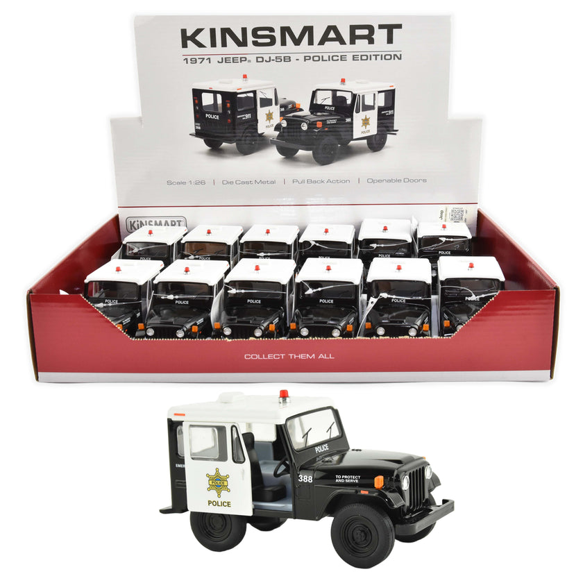 Bil jeep polis (1971) pb 12,5cm