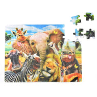 3D-pussel Afrika selfie 63 bitar 31x23cm
