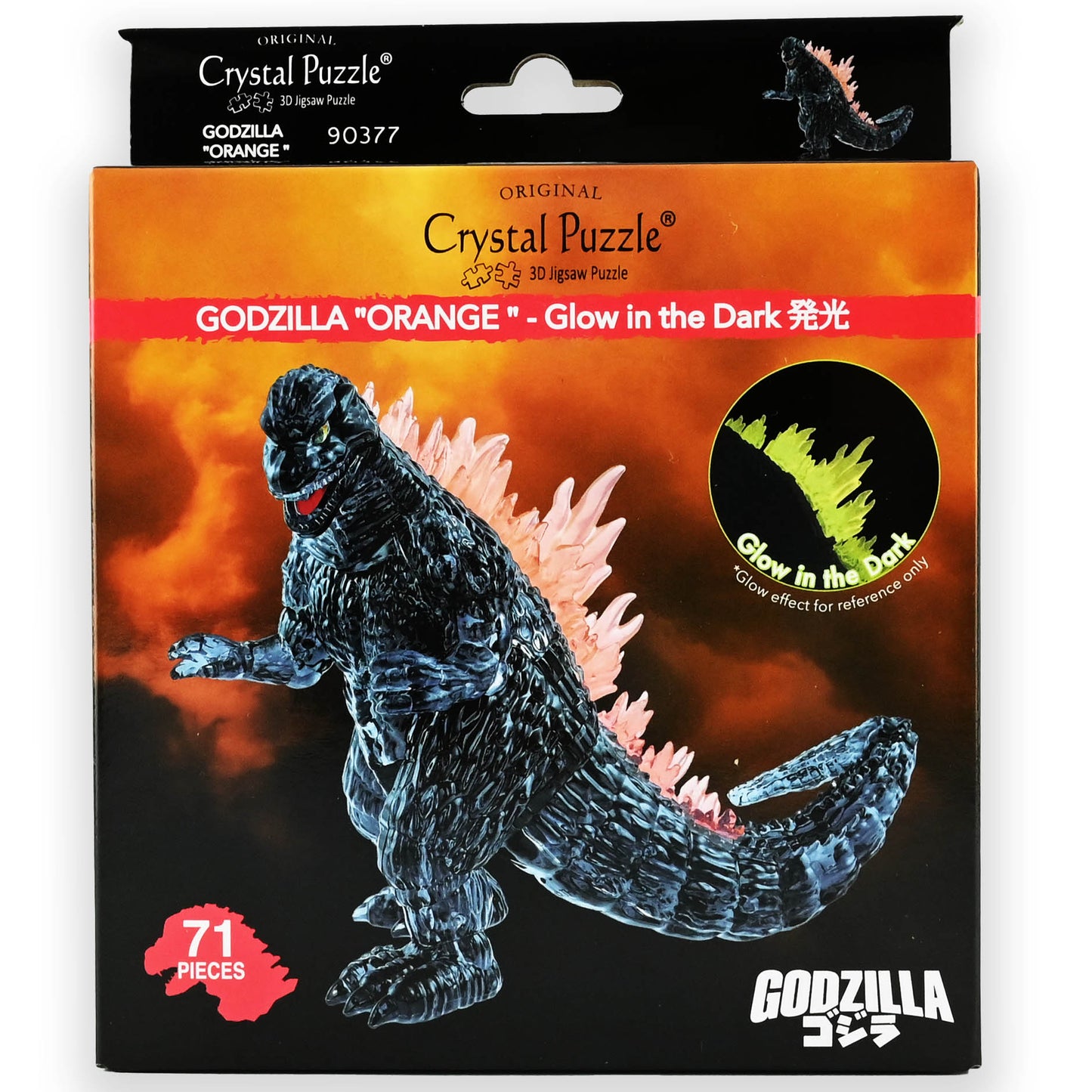 Kristallpussel Godzilla självlysande 71 bitar