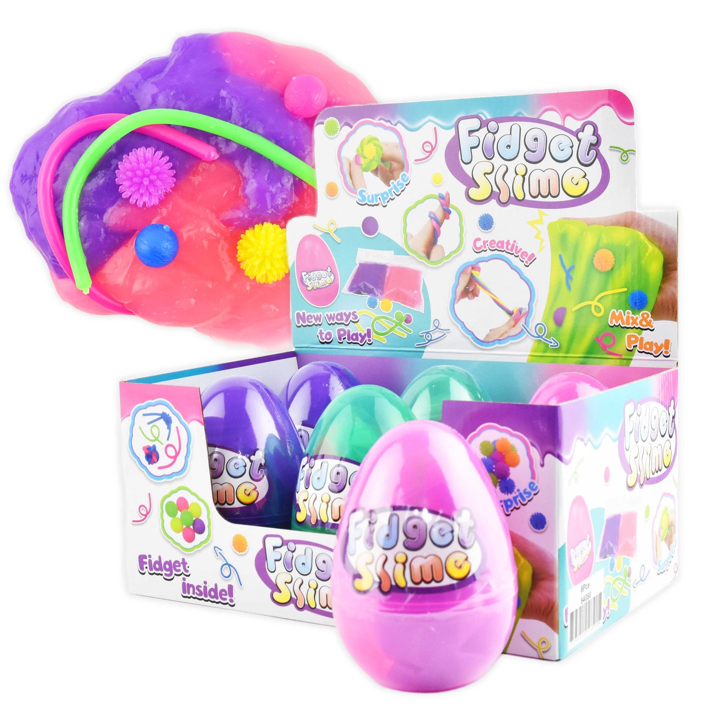 Slimeägg 8 bitar 160g 12cm