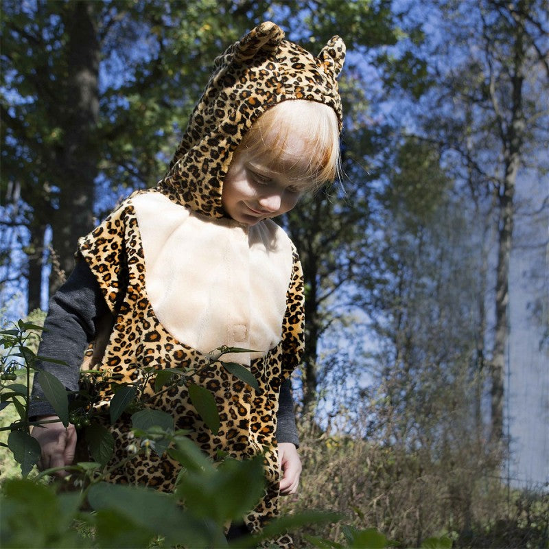 Mini leopardkappa 86-110 cl 1-4 år