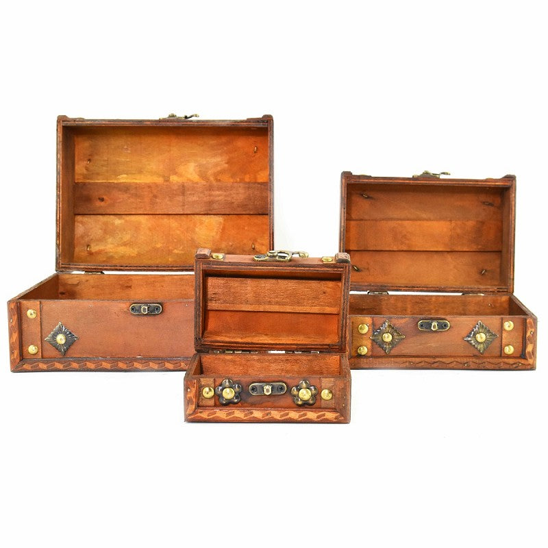 Träskattkista-set 3in1 22-17-12cm
