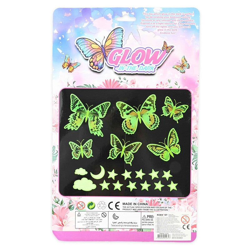 Väggklistermärken fjärilar glid 7-12cm 21st