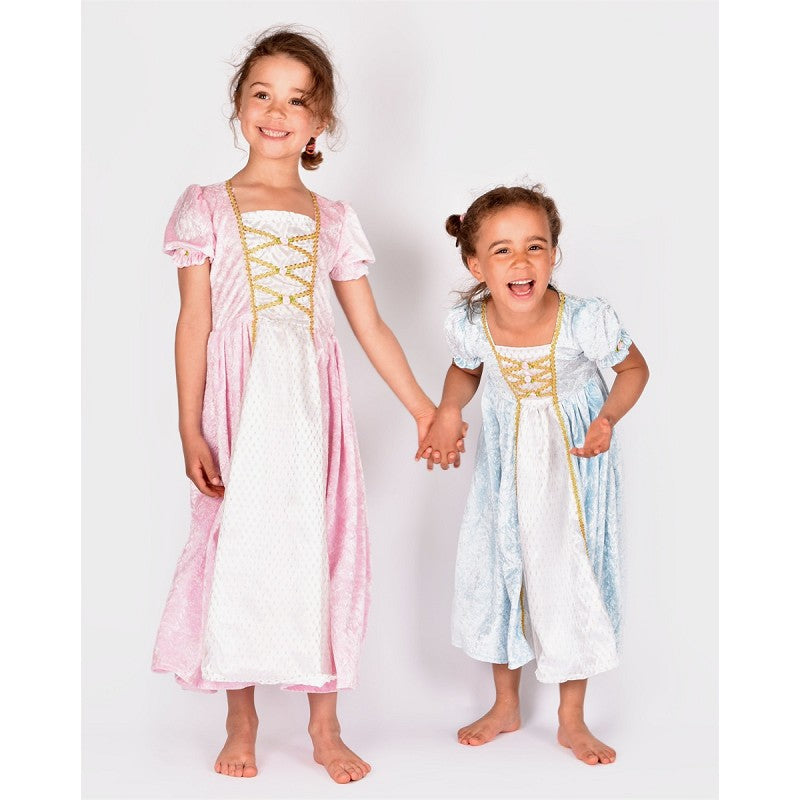 Prinsessklänning i rosa sammet – flera storlekar (2-4 till 6-8 år)