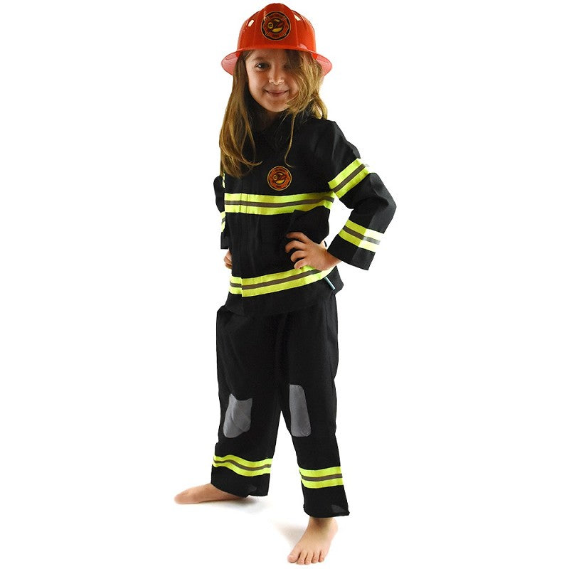 Brandmannskostym 110-116 cl 4-6 år 4 delar