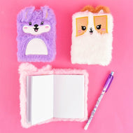 Fluffig djuranteckningsbok A7 11,5cm