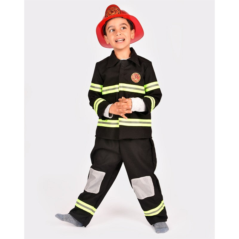 Brandmannskostym 110-116 cl 4-6 år 4 delar