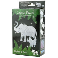 3D Crystal Puzzle Pussel elefantset 46 bitar
