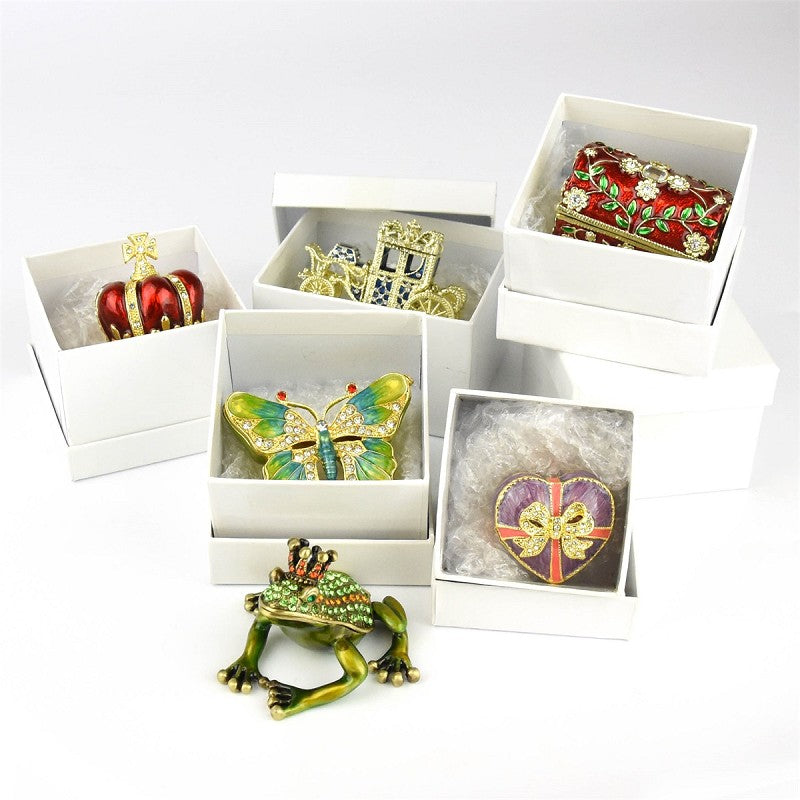 Skattlåda i hjärtform 4x3,8x2,8cm