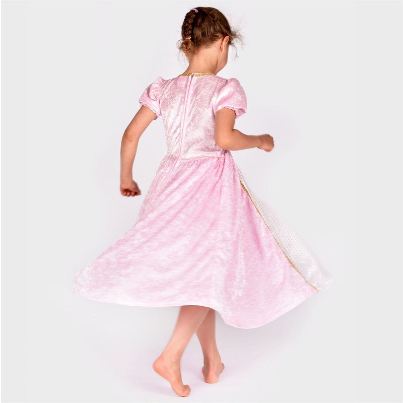 Prinsessklänning i rosa sammet 98-104 cl 2-4 år