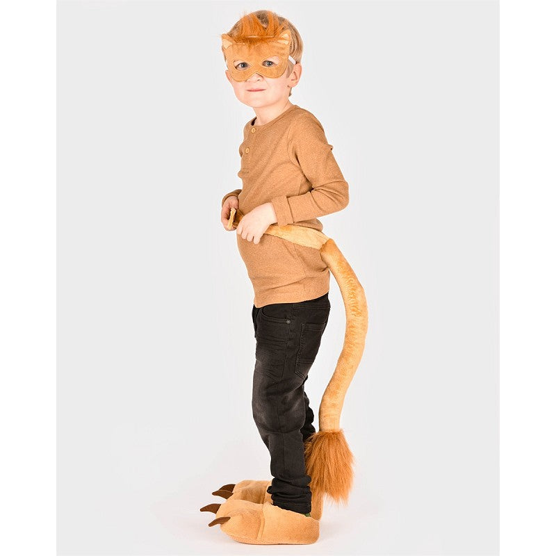 SLIPPERS MASK and TAIL LION SET EU SIZE 30-34