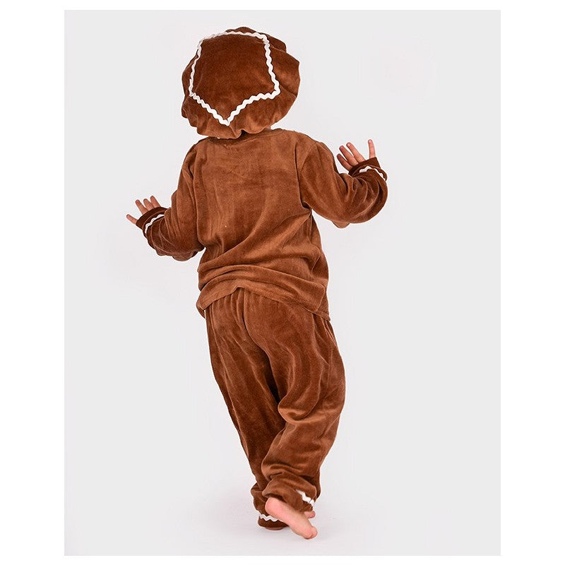GINGERBREAD COSTUME 3pcs 134-140 CL 9-14 YEARS