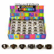 Piratring med stämningsindikator 2cm