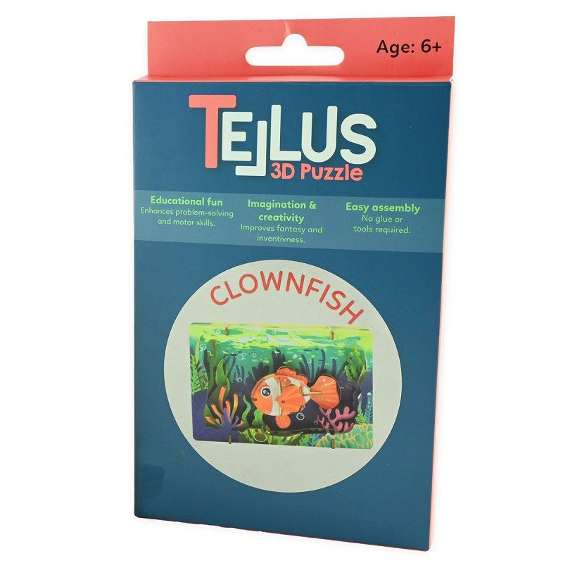 3D-teaterpussel clownfisk 17cm