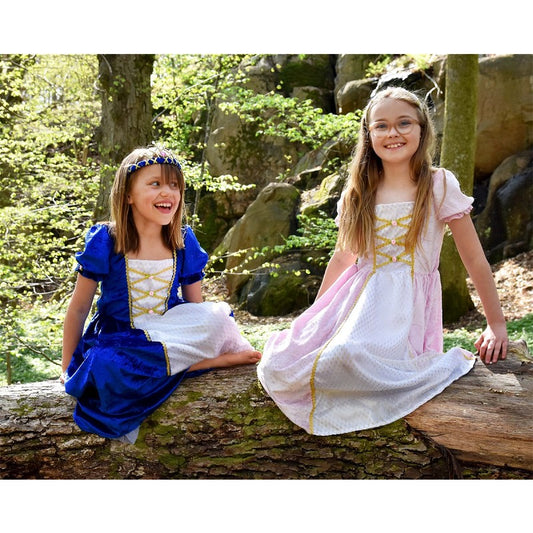 PRINCESSDRESS VELVET BLUE 110-116 CL 4-6 YEARS