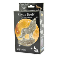 3D Crystal Puzzle Pussel varg svart 37 bitar