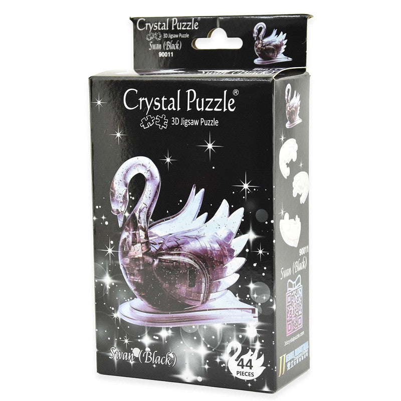 3D Crystal Puzzle Pussel svart svan 44 bitar