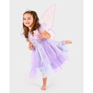 Ljuslila fjärilsdräkt set storlek 110-116 4-6 år