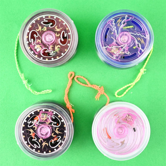 Metall yoyo med ljus b/o 6cm