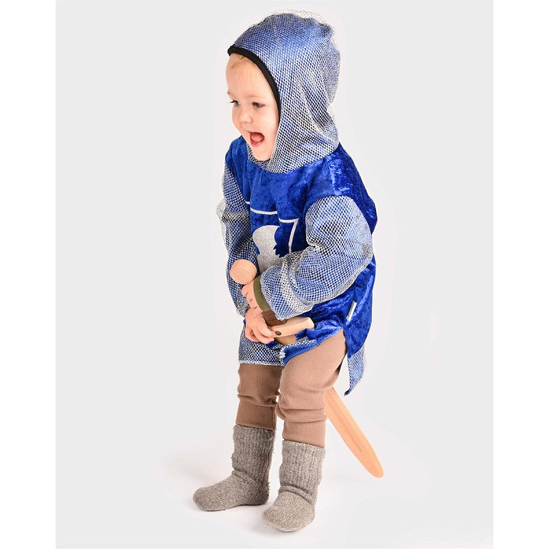 KNIGHT SHIRT W HOOD BLUE 110-116 CL 4-6 YEARS