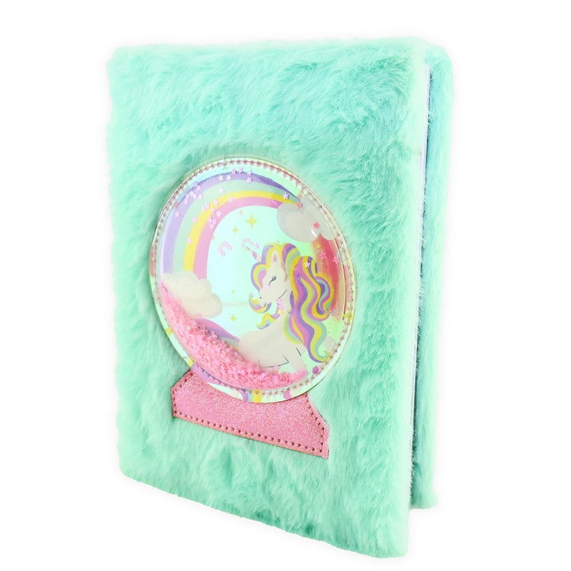 Fluffy unikorn anteckningsbok A5