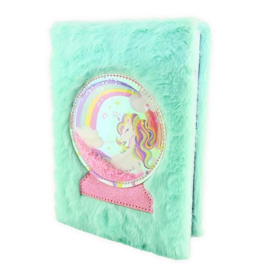 Fluffy unikorn anteckningsbok A5