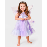 Lila fjärilsklänning set 3 delar cl98-104 2-4 år