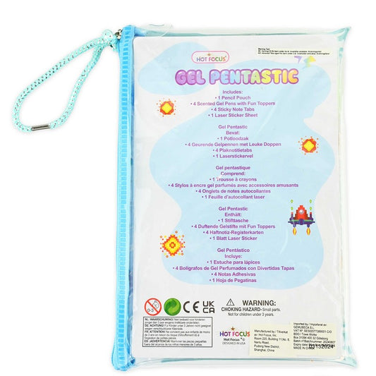 PEN GEL GAME TIME w NOTEPADS 10pcs 23cm