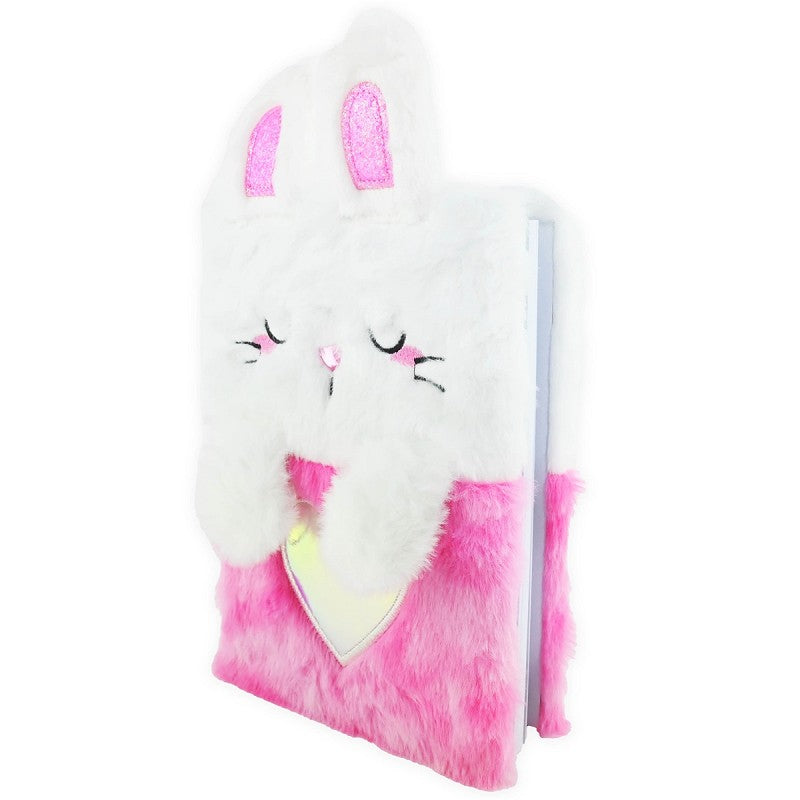 Fluffig sömnig kaninanteckningsbok A5