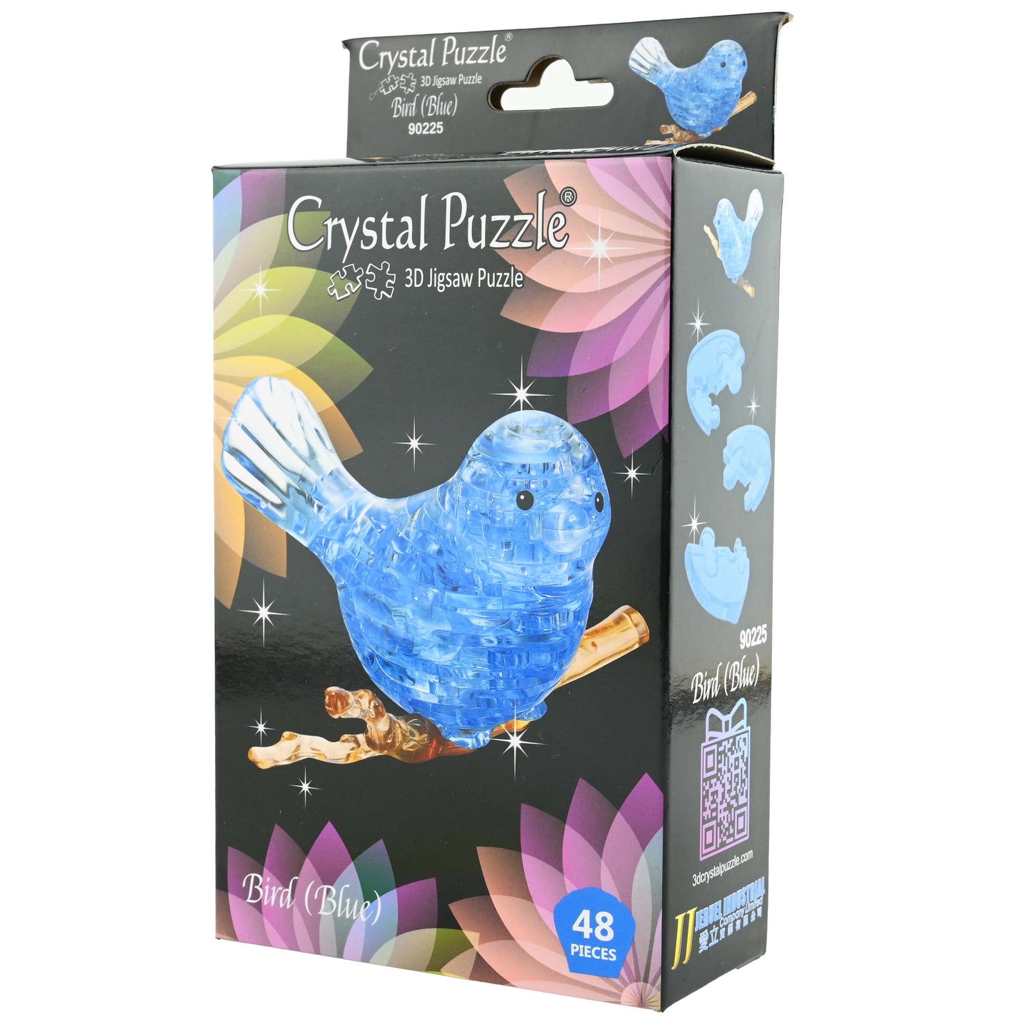 Kristallpussel blå fågel 48 bitar