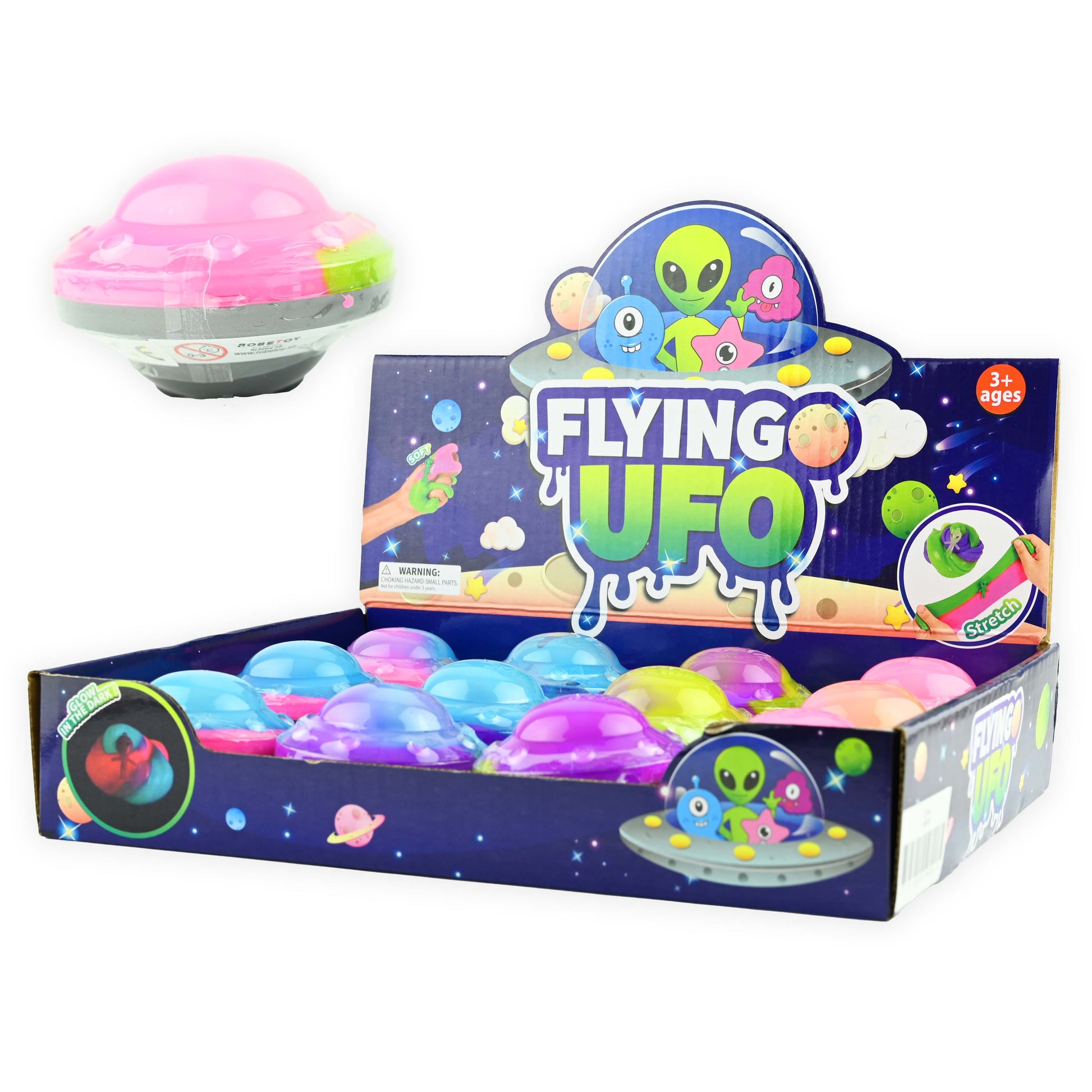 Slime ufo sträck fluffig 60g 8cm