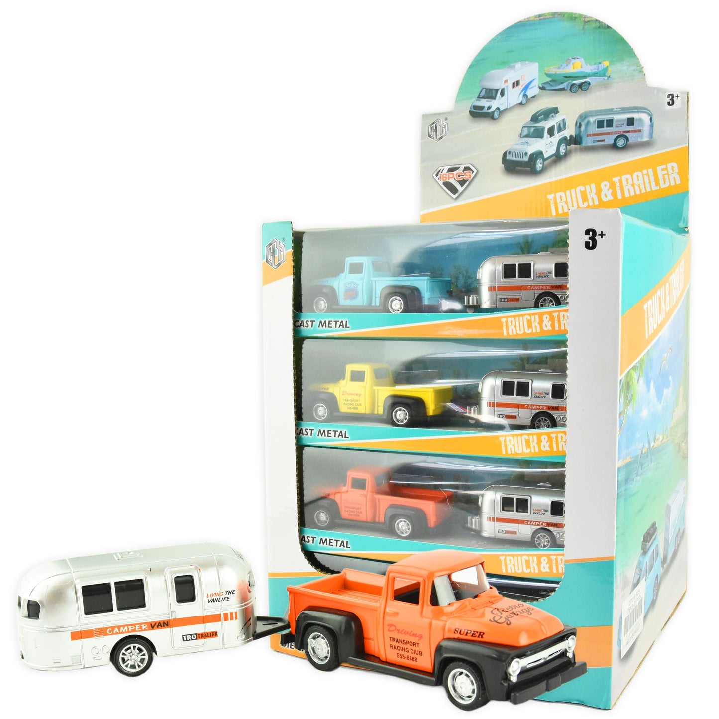 Bil med husvagn pb 20cm